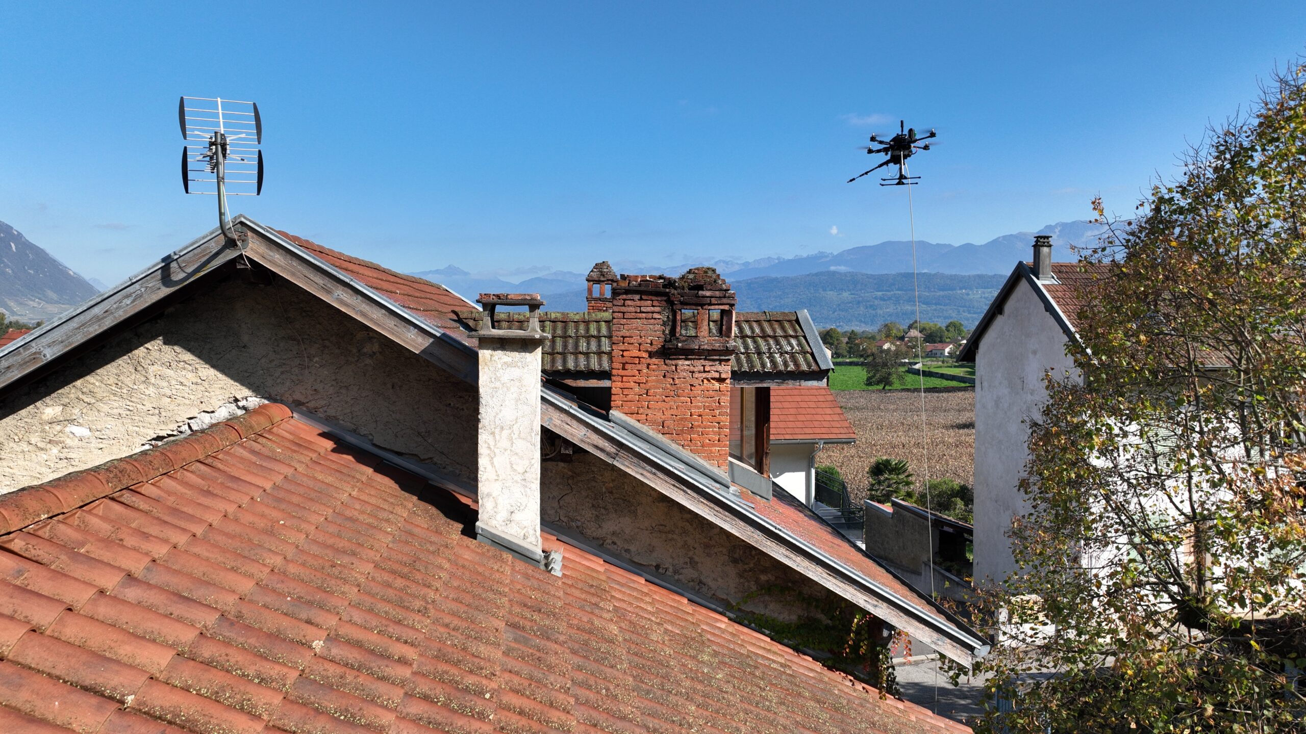 Nettoyage toiture particulier Chapareillan